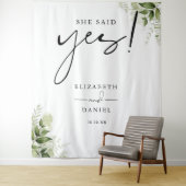 緑のフローラ婚約パーティ背景 タペストリー (インサイチュ)