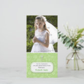 緑のフローラ宗教的フォトカード サンキューカード (スタンド正面)