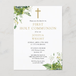 緑のフローラ最初の聖餐式を保存 ポストカード