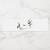 緑のフローラ水ボトルラベル ペットボトルラベル (シングルラベル)