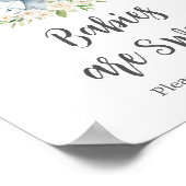 緑のフローラ白象のベビーは甘い ポスター (角)