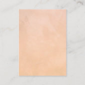 緑のフローラ素朴カスケード結婚の感謝 プレイスカード (裏面)