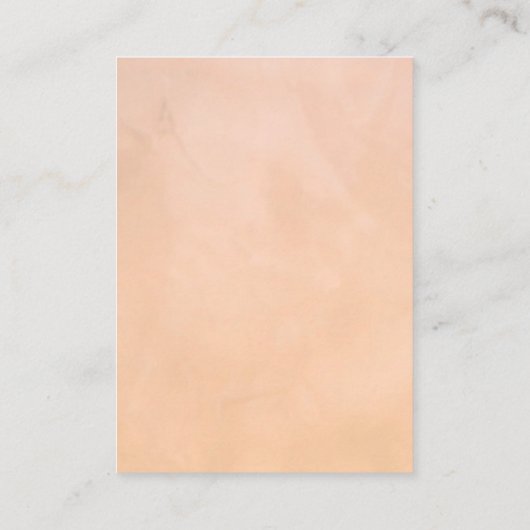 緑のフローラ素朴カスケード結婚の感謝 プレイスカード (裏面)