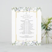 緑のフローラ結婚のスケジュール