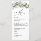 緑のフローラ結婚のセレモニー メニュー (正面)