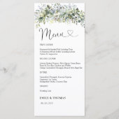 緑のフローラ結婚のセレモニー メニュー (正面)