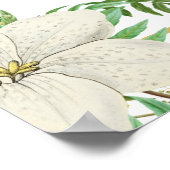 緑のフローラ結婚金ゴールドの座席表 ポスター (角)