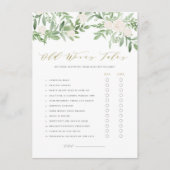 緑のフローラ老妻の物語ベビーシャワーカード エンクロージャーカード (正面)