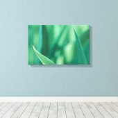 緑のフローラ自然写真 キャンバスプリント (インサイチュ (ウッドフロア))