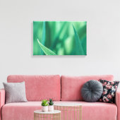 緑のフローラ自然写真 キャンバスプリント (インサイチュ (リビング))
