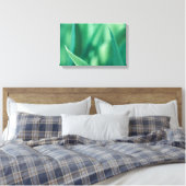 緑のフローラ自然写真 キャンバスプリント (インサイチュ (寝室))
