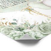 緑のフローラ象どのように大きいママの腹 ポスター (角)