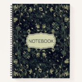 緑のフローラ かわいらし ノートブック (正面)