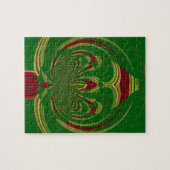 緑のフローラ ジグソーパズル (横)