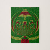 緑のフローラ ジグソーパズル (縦)