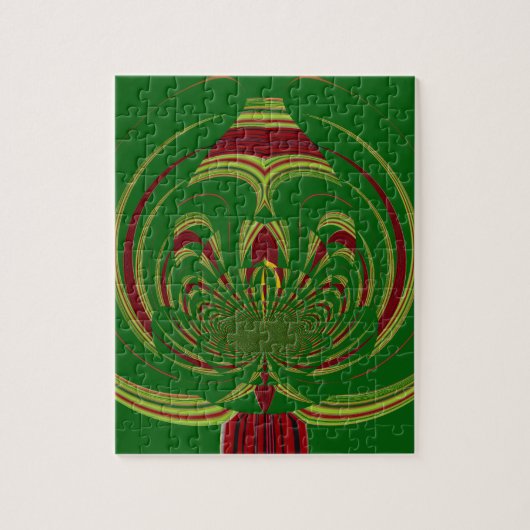 緑のフローラ ジグソーパズル (縦)