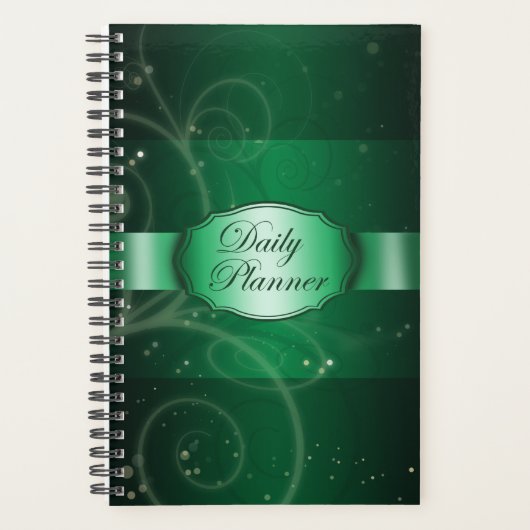 緑のフローラ モダン プランナー手帳 (正面)