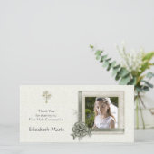 緑のフローラ、枠華美、宗教写真カード サンキューカード (スタンド正面)