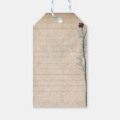 緑のフローラ：魅惑の庭 ギフトタグ (裏面)