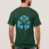 緑のフード付 Tシャツ (裏面)