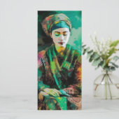 緑のブックマークの女性 メニュー (スタンド正面)