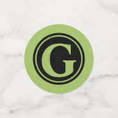 緑のブドウのテーブル紙吹雪 コンフェッティ (スモール正面)