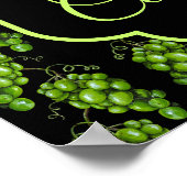 緑のブドウのポスター ポスター (角)