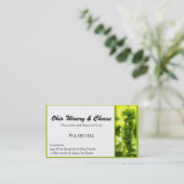 緑のブドウのワインのフルーツの名刺 名刺 (スタンド正面)