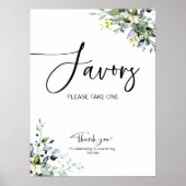 緑のブライダルシャワーの好意 ポスター (正面)