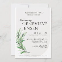 緑のブライダルシャワーの春