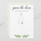 緑のブライダルシャワーはドレ結婚スを推測 (正面/裏面)