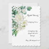 緑のブライダルシャワーへの招待 セーブザデート (正面)