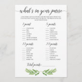 緑のブライダルシャワーアクティビティ財布RAIDゲーム (正面)