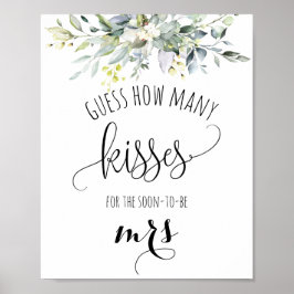 緑のブライダルシャワーゲームポスター ポスター