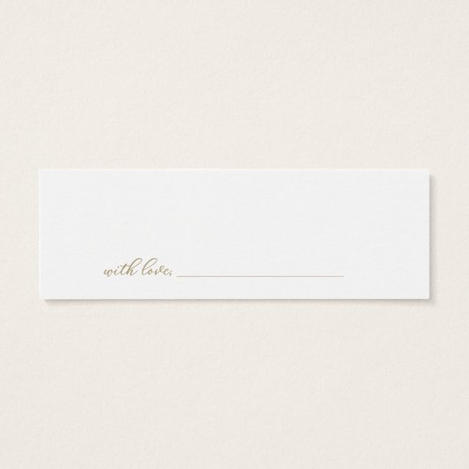 緑のブライダルシャワーデイトナイトカード (裏面)