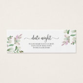 緑のブライダルシャワーデイトナイトジャールカード (正面)