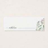 緑のブライダルシャワーデイトナイトジャールカード (裏面)