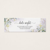 緑のブライダルシャワーデイトナイトジャールカード (正面)