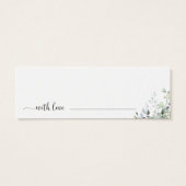 緑のブライダルシャワーデイトナイトジャールカード (裏面)