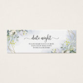 緑のブライダルシャワーデイトナイトジャールカード (正面)