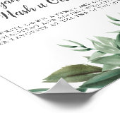 緑のブライダルシャワーハッシュタグ記号を作成 ポスター (角)