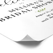 緑のブライダルシャワーポスター ポスター (角)