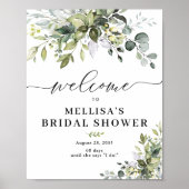 緑のブライダルシャワーポスター ポスター (正面)