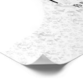 緑のブライダルシャワー歓迎 ポスター (角)