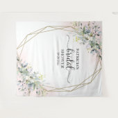 緑のブライダルシャワー背景フォトプロップ タペストリー (正面(横))