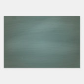 緑のブラシストロークの影の迷彩画 ラッピングペーパーシート (正面)