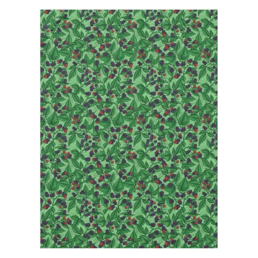 緑のブラックベリー テーブルクロス (正面)