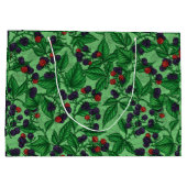 緑のブラックベリー ラージペーパーバッグ (裏面)