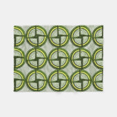 緑のブリジッドの十字架 フリースブランケット (正面(横))