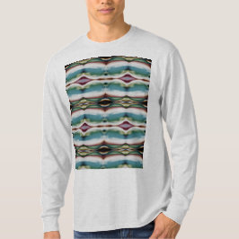 緑のブルゴーニュの水彩南西ルックモザイク Tシャツ